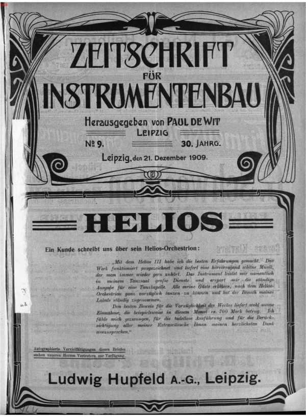 S. [U1] Umschlag Heft No. 9Inserate  (U1...