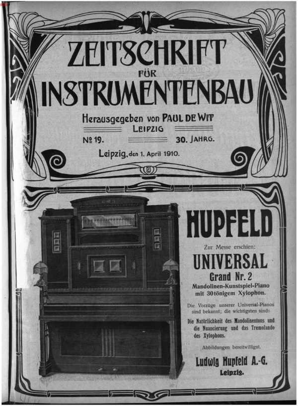 S. [U1] Umschlag Heft No. 19Inserate  (U...