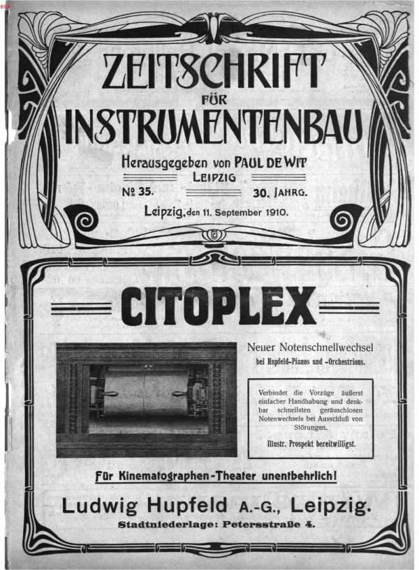 S. [U1] Umschlag Heft No. 35Inserate  (U...
