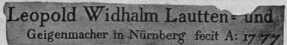 S. 7 Leopold Widhalm, ein deutscher Meis...