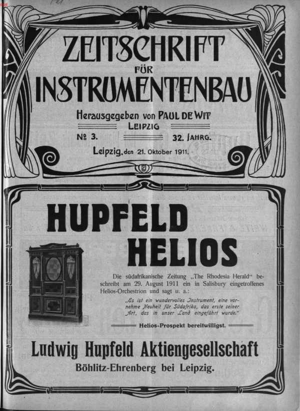 S. [U1] Umschlag Heft No. 3Inserate (U1 ...