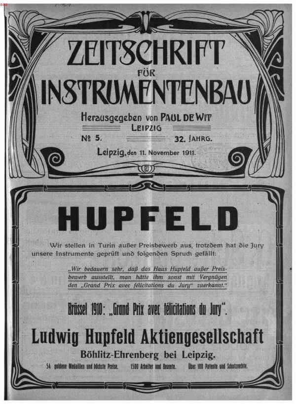 S. [U1] Umschlag Heft No. 5Inserate (U1 ...