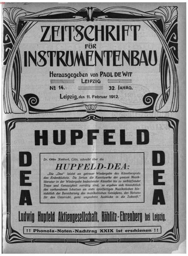 S. [U1] Umschlag Heft No. 14Inserate (U1...