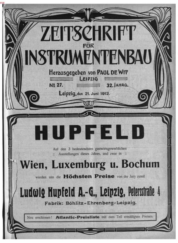 S. [U1] Umschlag Heft No. 27Inserate (U1...