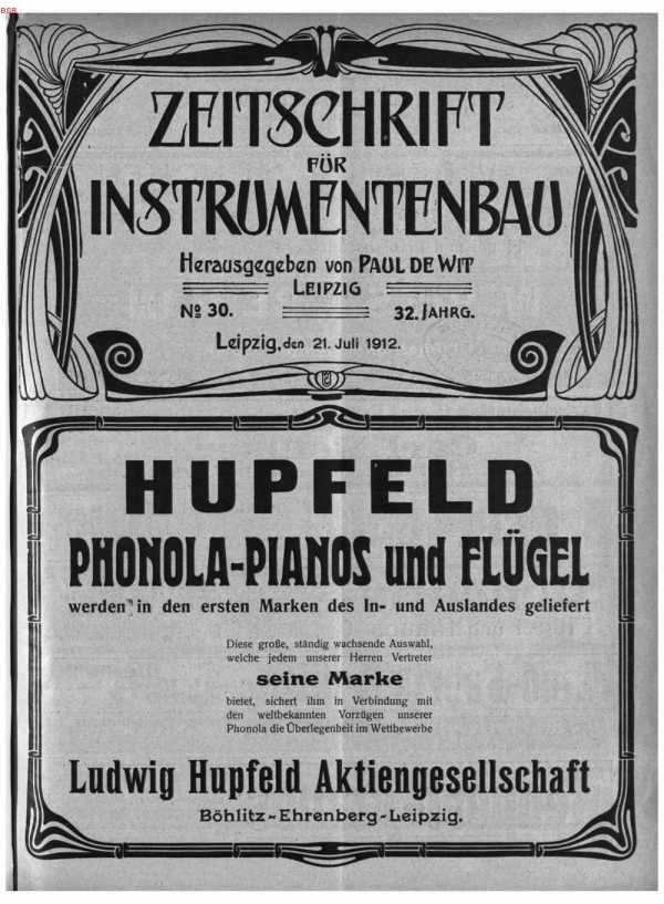 S. [U1] Umschlag Heft No. 30Inserate (U1...