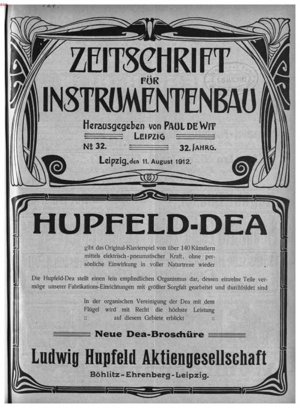 S. [U1] Umschlag Heft No. 32Inserate (U1...