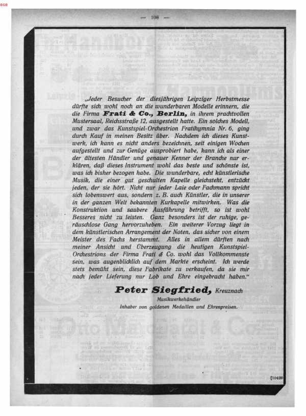 S. 108 Inserate (108)
