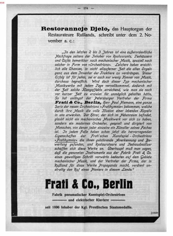 S. 274 Inserate (274)
