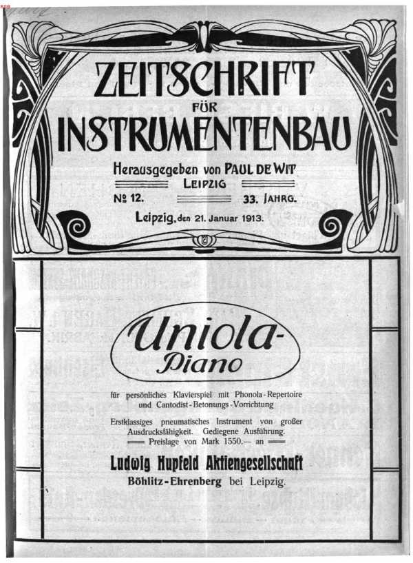 S. [U1] Umschlag Heft No. 12Inserate (U1...