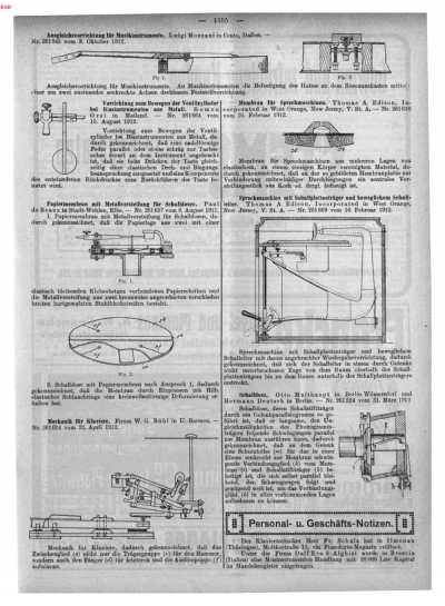 S. 1355 [Illustr. Patent-Übersicht, For...