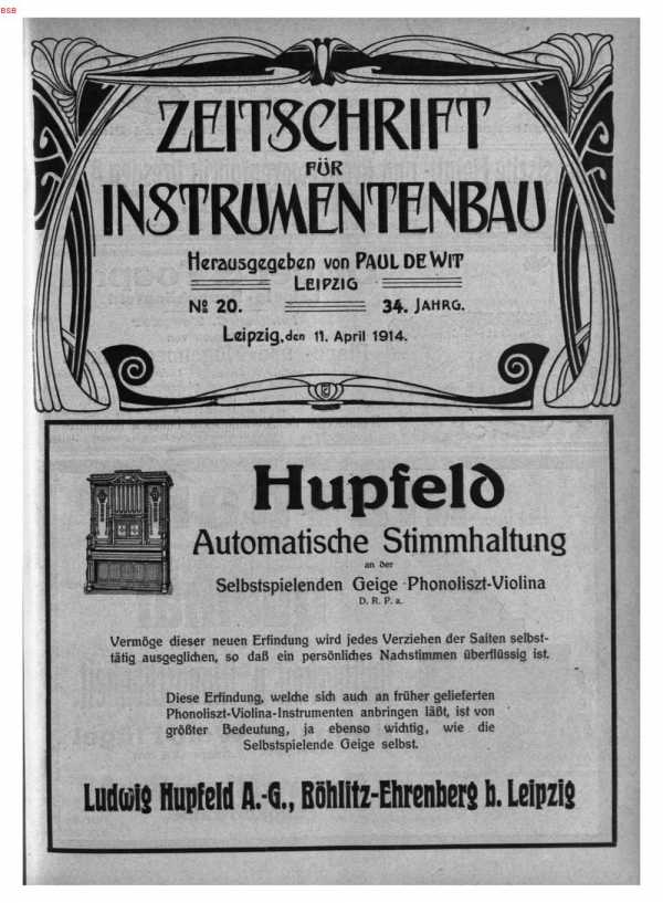 S. [U1] Umschlag Heft No. 20Inserate (U1...