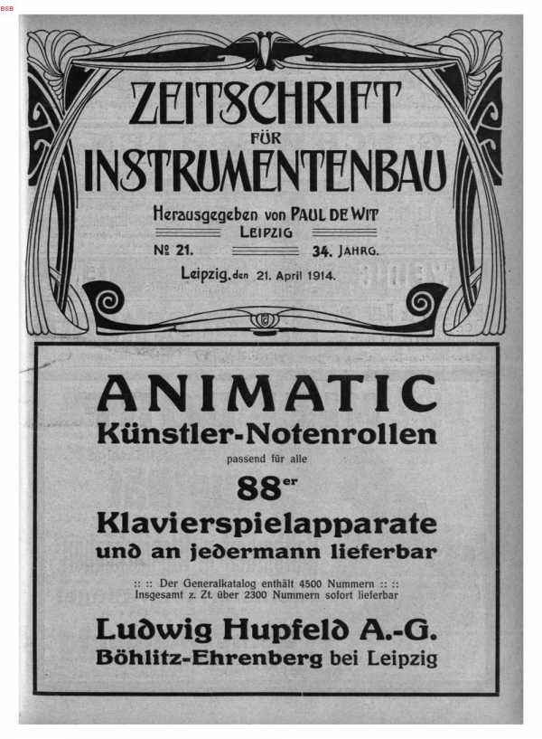 S. [U1] Umschlag Heft No. 21Inserate (U1...