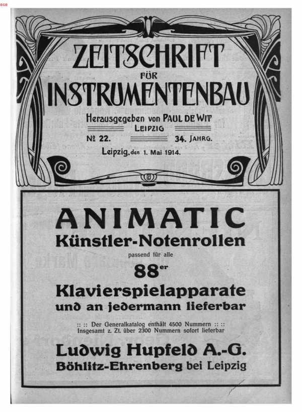S. [U1] Umschlag Heft No. 22Inserate (U1...