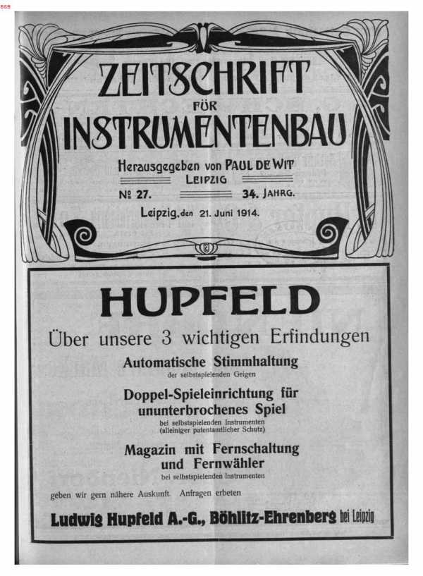 S. [U1] Umschlag Heft No. 27Inserate (U1...