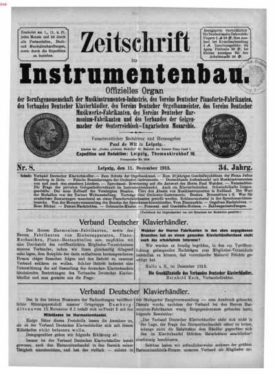 S. [291] Titelblatt Heft Nr. 8Inhaltsver...