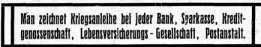 S. 5 VermischtesInserat [für Kriegsanle...