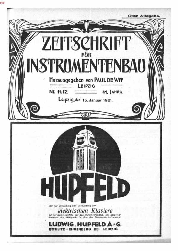 S. [U1] Umschlag Heft No. 11/12Inserate ...