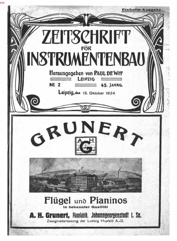 S. [U1] Umschlag Heft No. 2Inserate  (U1...