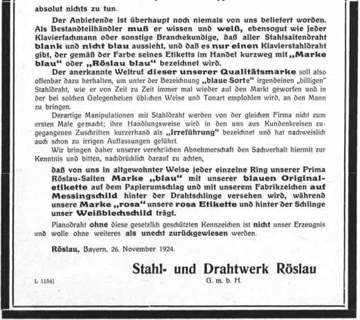 S. 356 Warnung [von der Firma] Stahl- un...