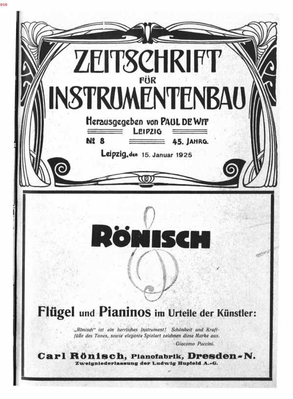 S. [U1] Umschlag Heft No. 8Inserate  (U1...