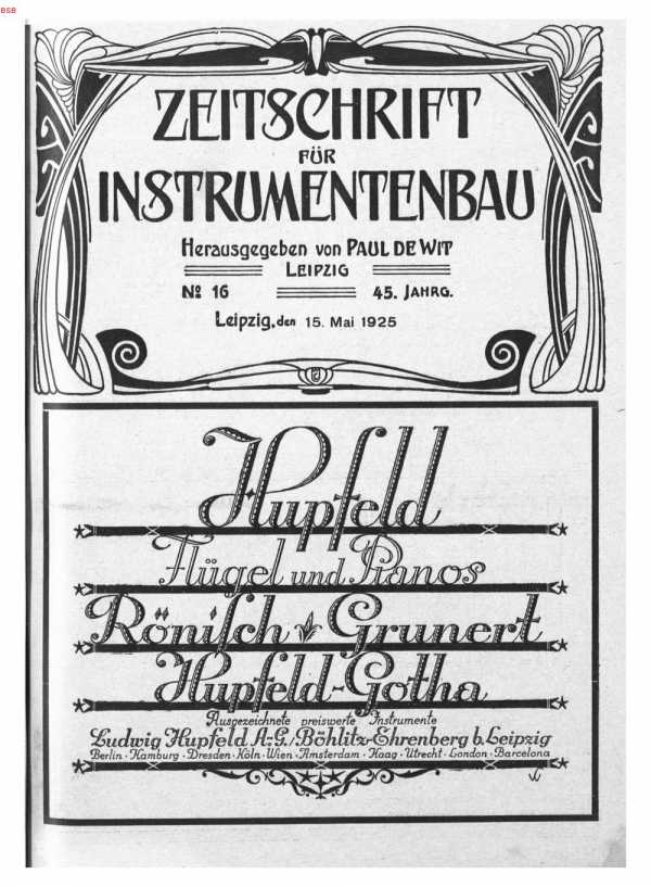 S. [U1] Umschlag Heft No. 16Inserate  (U...