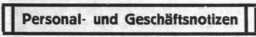 S. 325 InseratePersonal- und Geschäftsnotizen ... din