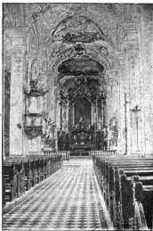 Nr. 277 Inneres der Klosterkirche in Isn...