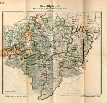 Karte: Das Allgäu 1802 a (731)
