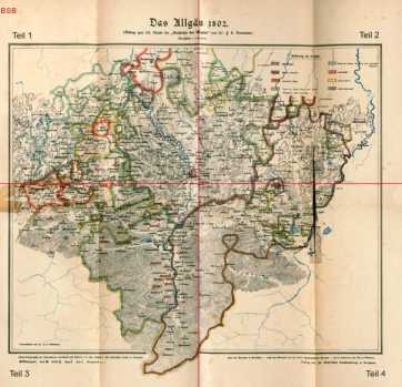 Karte: Das Allgäu 1802 b (732)
