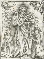 Illustration: Titelholzschnitt: Maria mit Kind ... aus