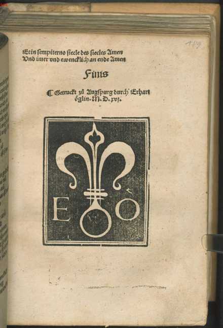 Kolophon Druckermarke from