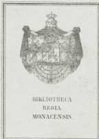 Vorderer SpiegelExlibris: Königliche Bibliothek München ... dans