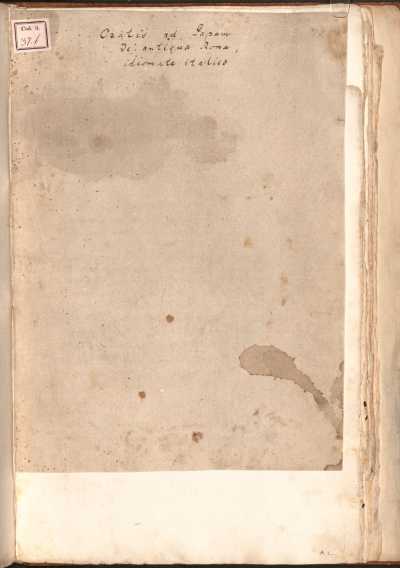 Titelblatt 'Oratio ad Papam di ... dans