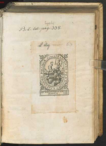 Exlibris Kloster Polling 1744
