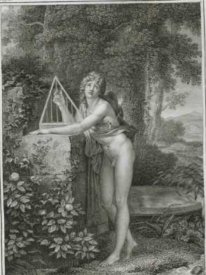 VP 1798A, Kupferstich: Titelbild Ecl. II...