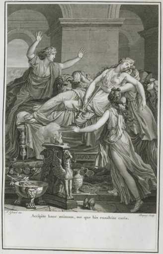 VP 1798A, Kupferstich: Titelbild Aen. IV...