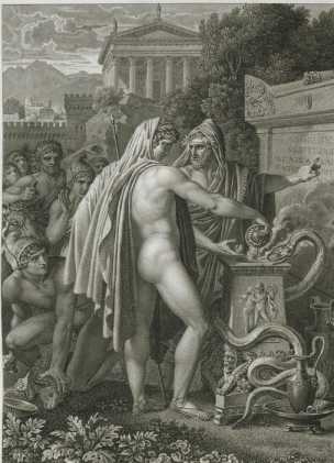 VP 1798A, Kupferstich: Titelbild Aen. V
