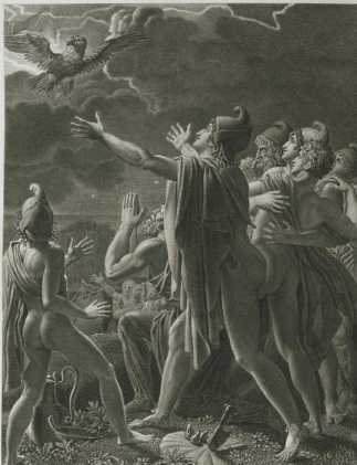 VP 1798A, Kupferstich: Titelbild Aen. VI...