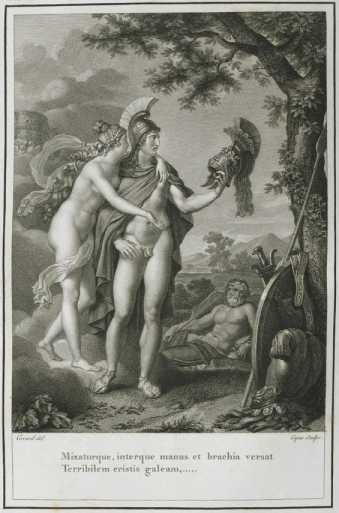 VP 1798A, Kupferstich: Titelbild Aen. VI...