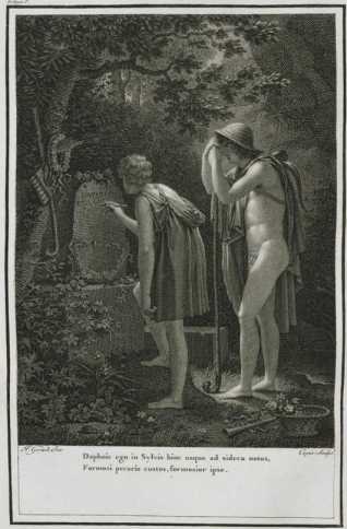 VP 1798A, Kupferstich: Titelbild Ecl. ... aus