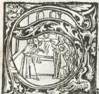 Illustration: Holzschnitt: Darbringung im Tempel ... din
