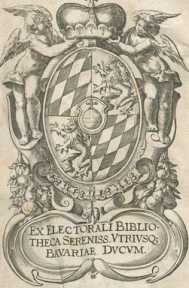 Vorderer SpiegelExlibris der Münchner H...