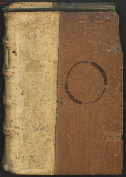 VorderdeckelLederband mit Blindpressung (VD)
 ... dans