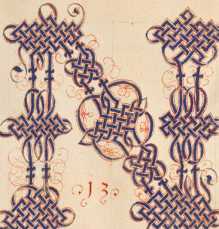 Kunstvoll gestaltete Buchstaben (123r )
