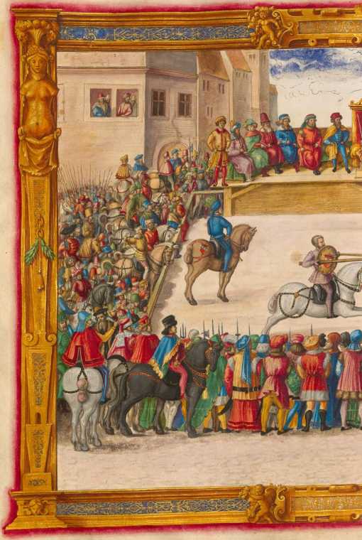 Gerichtskampf zu Pferd (159v )
