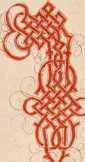 Kunstvoll gestaltete Buchstaben (123r )
