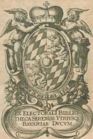 Vorderer Spiegel Exlibris: Hofbibliothek München ... din