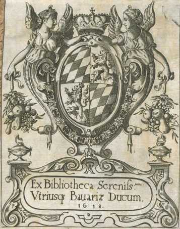 Exlibris: Ex Electorali Bibliotheca Sereniss. ... din