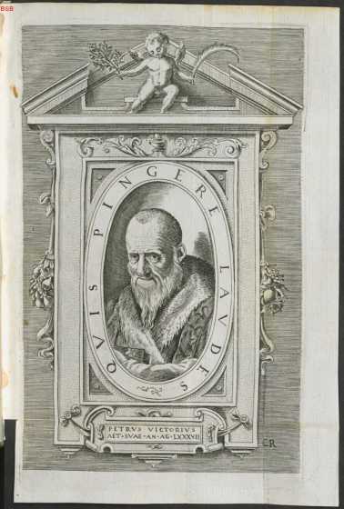 VP 1507, Holzschnitt: Porträt-Medaillon ... din