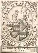 Vorsatzblatt mit Exlibris der Klosterbib...